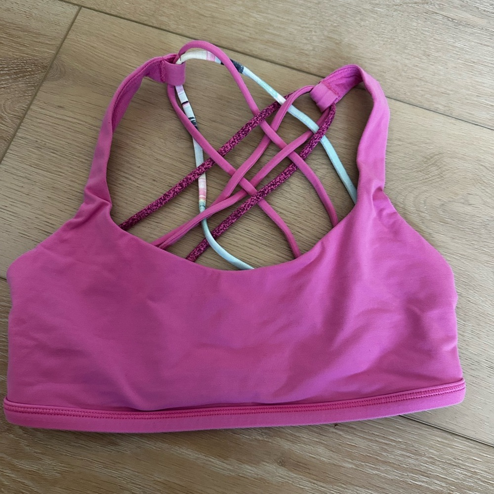 Pink Lululemon Sports Bra